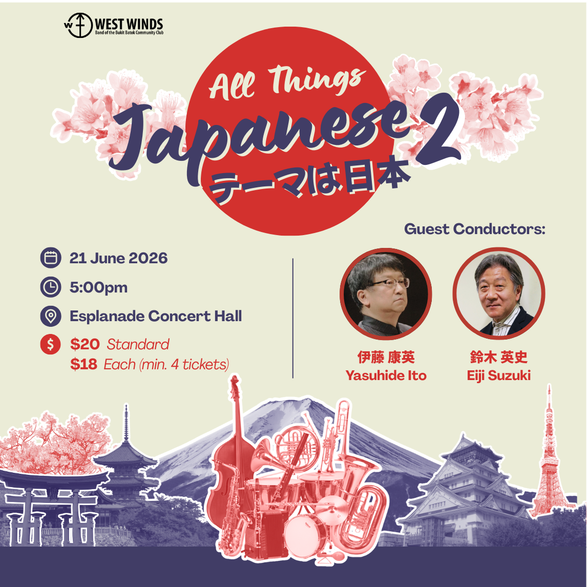 West Winds in Concert 2026 - All Things Japanese 2